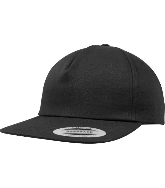 Flexfit 6502 – 5 panelová Snapback kšiltovka, černá