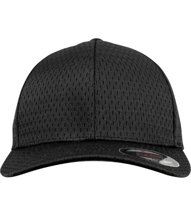 Flexfit 6777 – 6 panelová kšiltovka "Athletic Mesh", černá