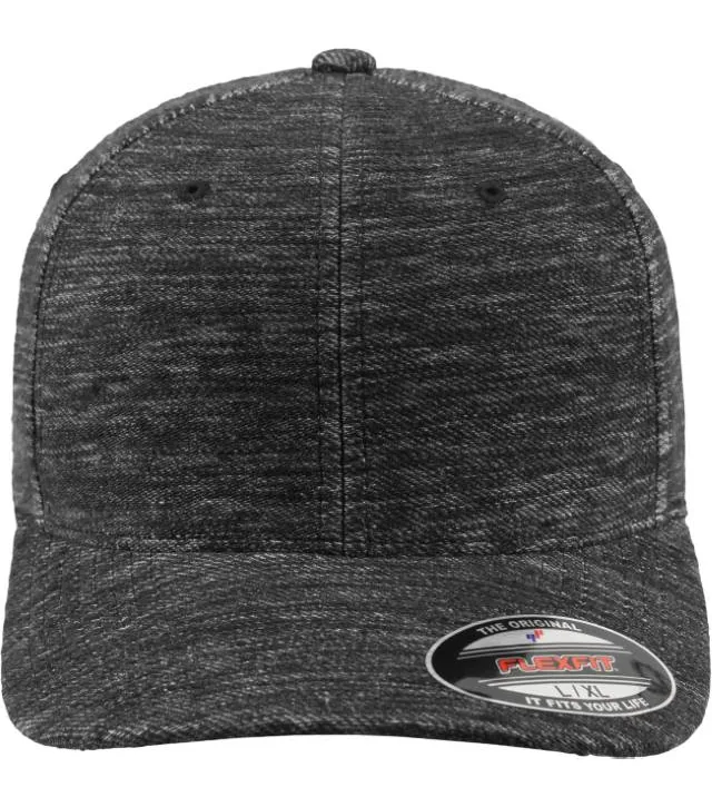 Flexfit 6277TK – 6 panelová kšiltovka "Twill Knit", šedá
