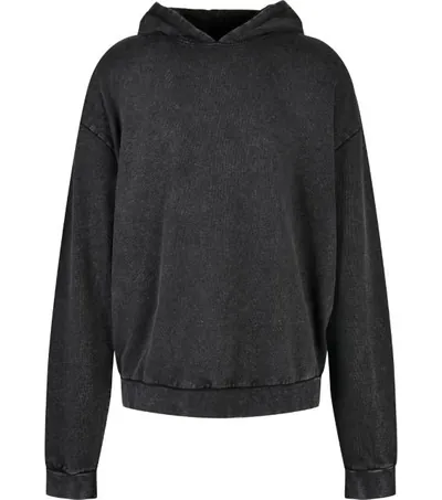 Build Your Brand BY 191 – pánská oversize mikina s kapucí "Acid Wash"