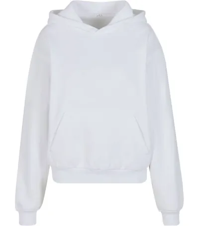 Build Your Brand BY 444 – dámská oversize mikina s kapucí "Loose Fit"