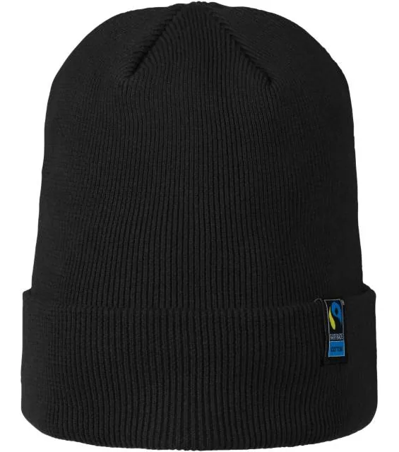 Neutral O 93055 – pletená bio fairtrade čepice, černá