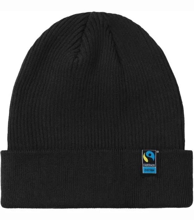 Neutral O 93056 – pletená bio fairtrade čepice, černá